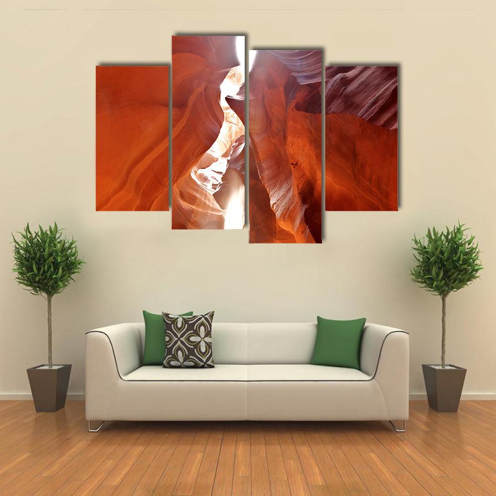 Upper Antelope Canyon Canvas Wall Art-4 Pop-Gallery Wrap-50" x 32"-Tiaracle