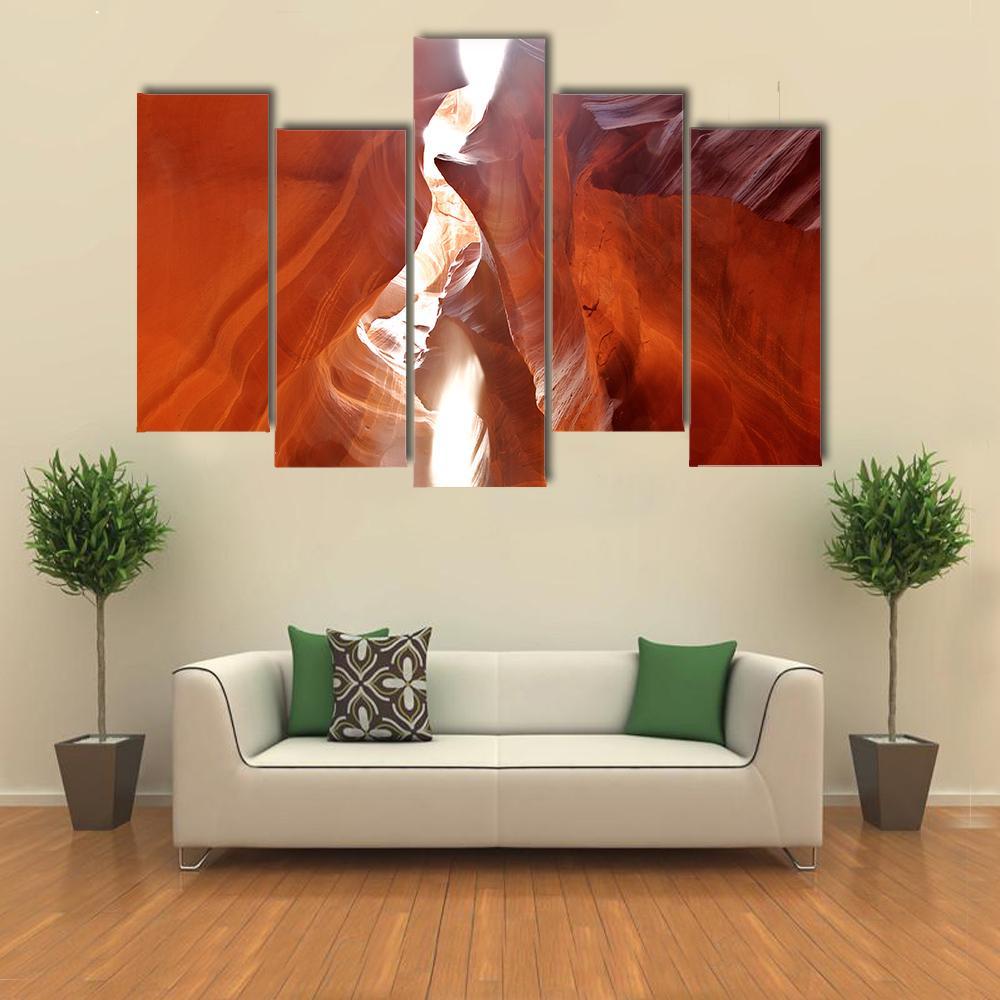 Upper Antelope Canyon Canvas Wall Art-5 Pop-Gallery Wrap-47" x 32"-Tiaracle