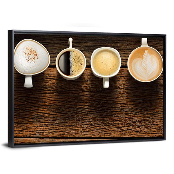 Variety Of Coffee Canvas Wall Art-3 Horizontal-Gallery Wrap-25" x 16"-Tiaracle