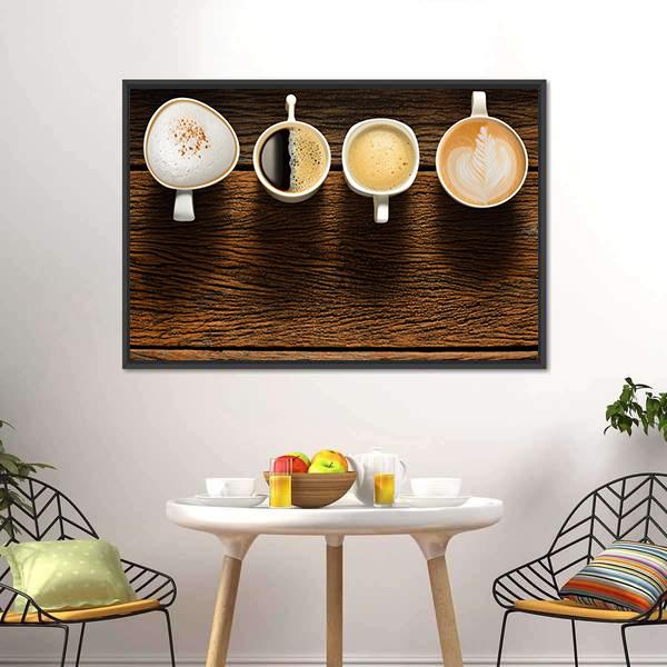 Variety Of Coffee Canvas Wall Art-3 Horizontal-Gallery Wrap-25" x 16"-Tiaracle