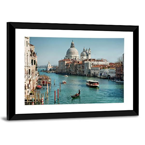 Venice In Daylight Canvas Wall Art-3 Horizontal-Gallery Wrap-25" x 16"-Tiaracle