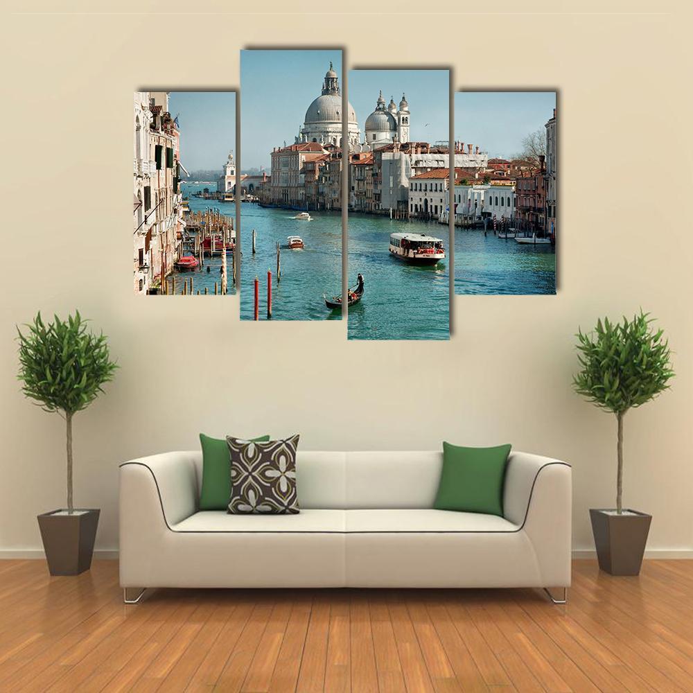 Venice In Daylight Canvas Wall Art-4 Pop-Gallery Wrap-50" x 32"-Tiaracle