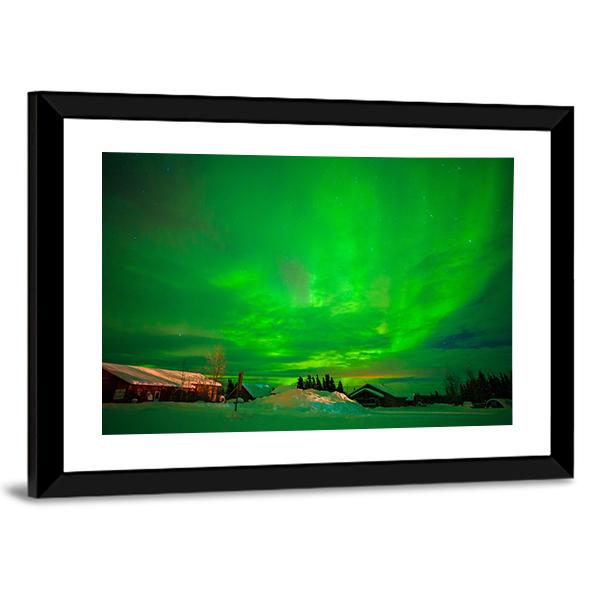 View Of Aurora Canvas Wall Art-3 Horizontal-Gallery Wrap-25" x 16"-Tiaracle