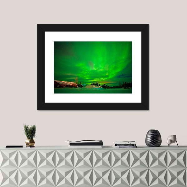 View Of Aurora Canvas Wall Art-1 Piece-Framed Print-20" x 16"-Tiaracle