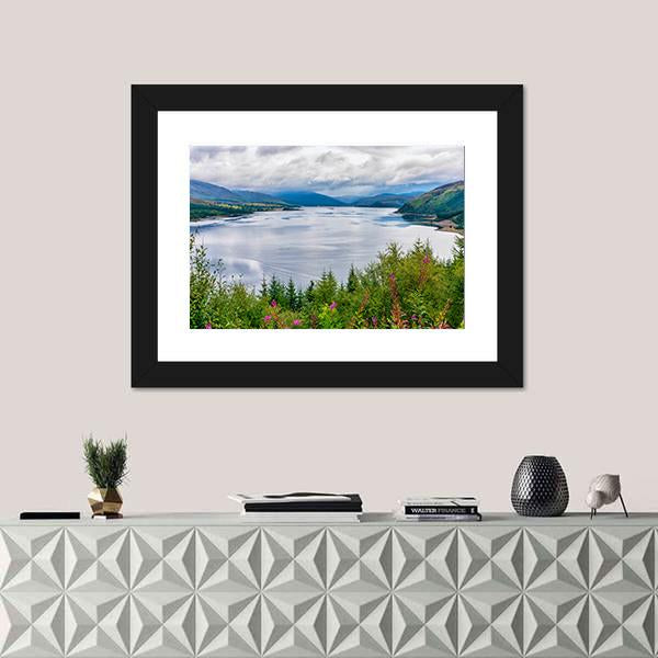 View Of Loch Carron Canvas Wall Art-1 Piece-Framed Print-20" x 16"-Tiaracle