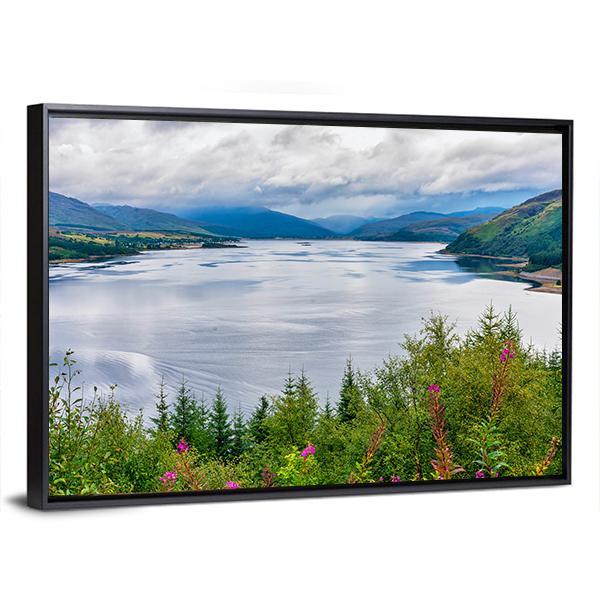 View Of Loch Carron Canvas Wall Art-3 Horizontal-Gallery Wrap-25" x 16"-Tiaracle