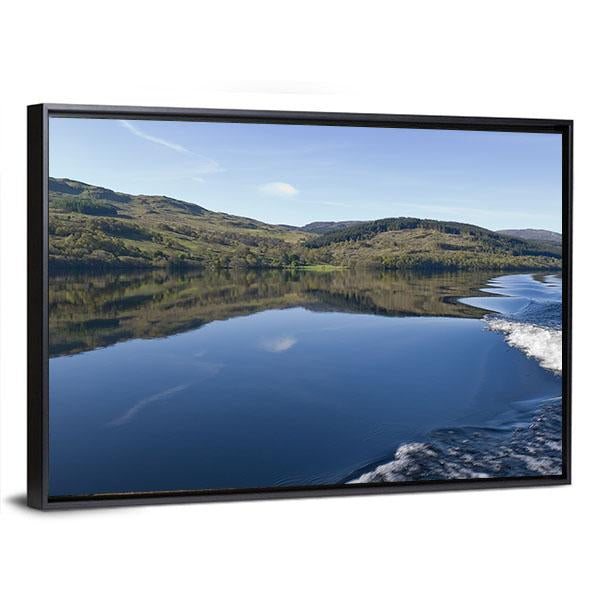 View Of Loch Tay From Power Boat Canvas Wall Art-3 Horizontal-Gallery Wrap-25" x 16"-Tiaracle