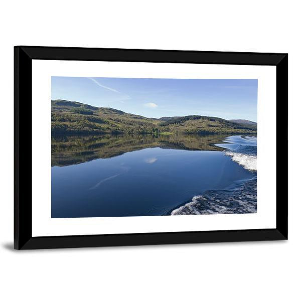 View Of Loch Tay From Power Boat Canvas Wall Art-3 Horizontal-Gallery Wrap-25" x 16"-Tiaracle