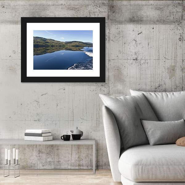 View Of Loch Tay From Power Boat Canvas Wall Art-3 Horizontal-Gallery Wrap-25" x 16"-Tiaracle