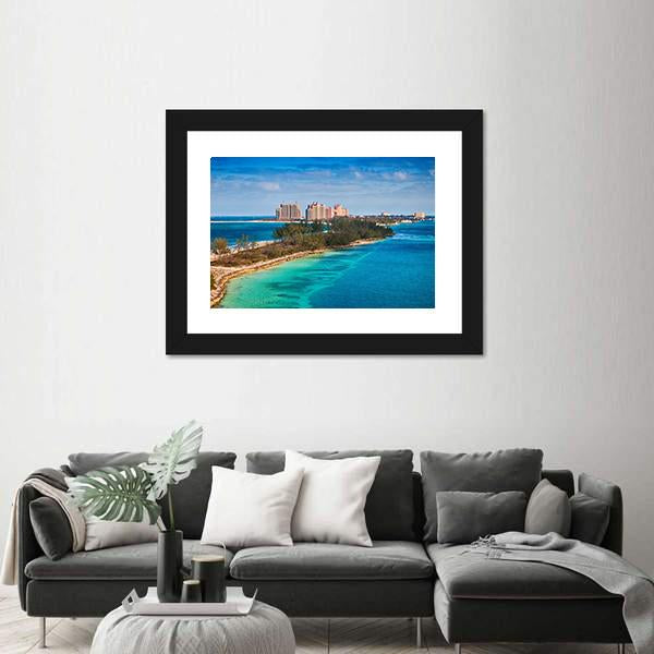 View Of Paradise Island In Nassau Canvas Wall Art-3 Horizontal-Gallery Wrap-25" x 16"-Tiaracle
