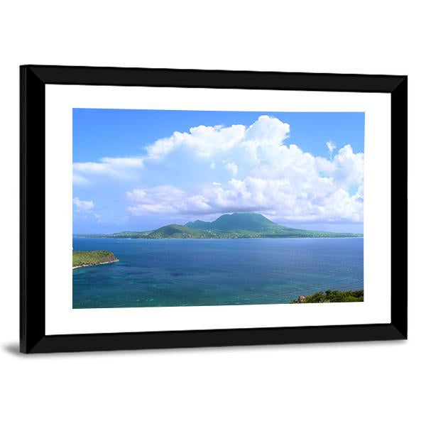 View Of The Caribbean Island Nevis Canvas Wall Art-3 Horizontal-Gallery Wrap-25" x 16"-Tiaracle