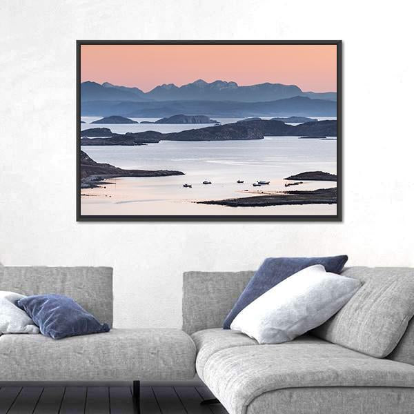 View Over Summer Isles Canvas Wall Art-3 Horizontal-Gallery Wrap-25" x 16"-Tiaracle