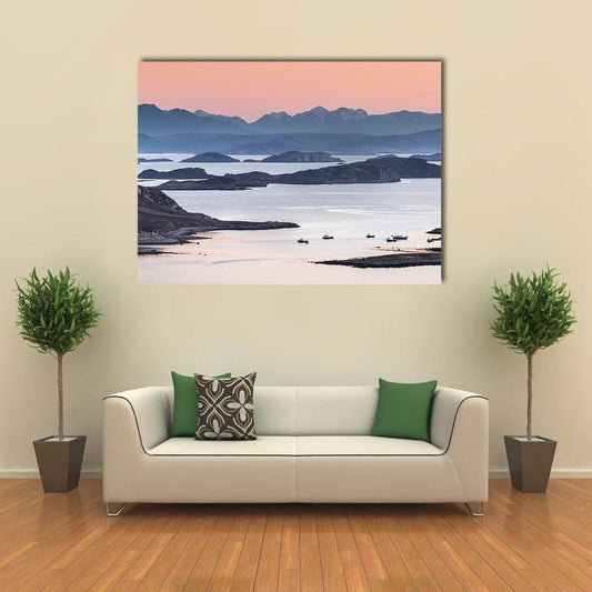 View Over Summer Isles Canvas Wall Art-1 Piece-Gallery Wrap-48" x 32"-Tiaracle