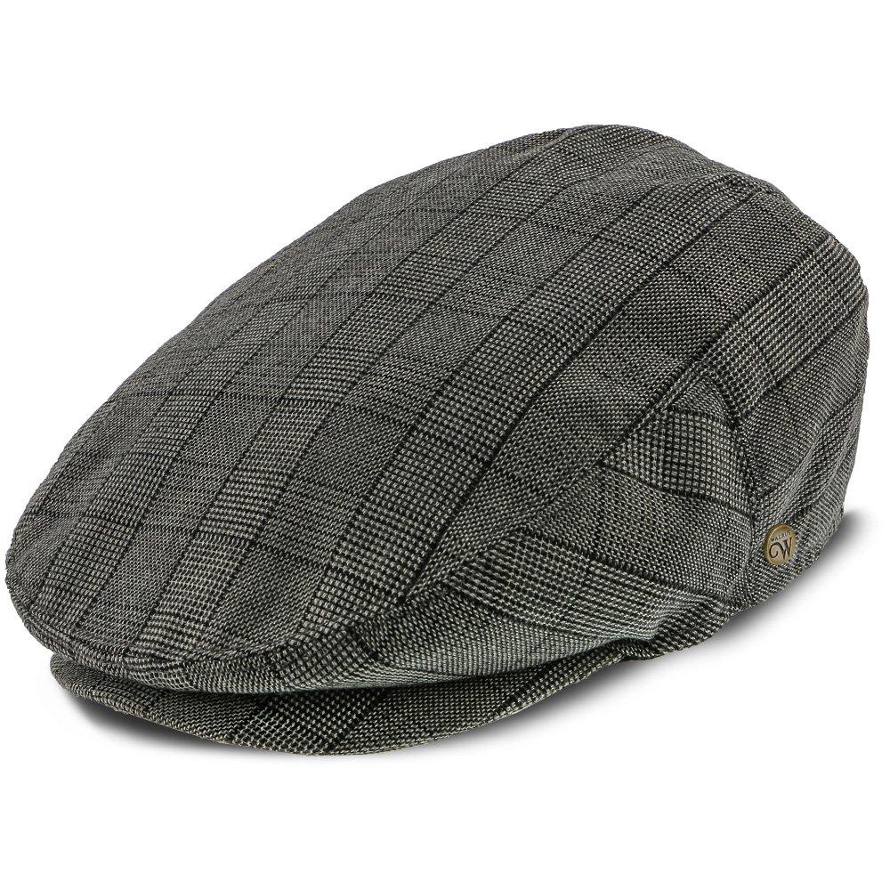 Director - Walrus Hats Grau karierte Polyester-Ivy-Cap