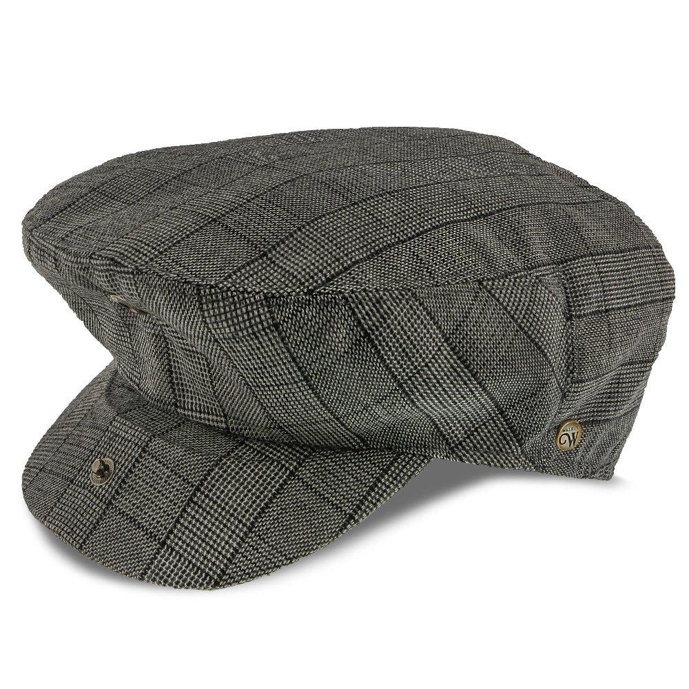 Director - Walrus Hats Grau karierte Polyester-Ivy-Cap