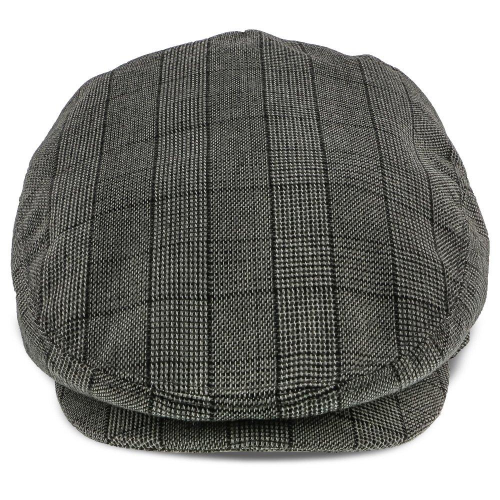 Director - Walrus Hats Grau karierte Polyester-Ivy-Cap