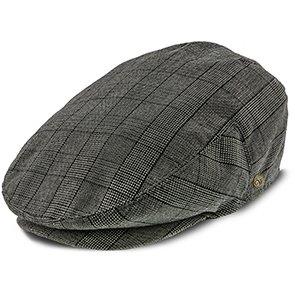 Director - Walrus Hats Grau karierte Polyester-Ivy-Cap