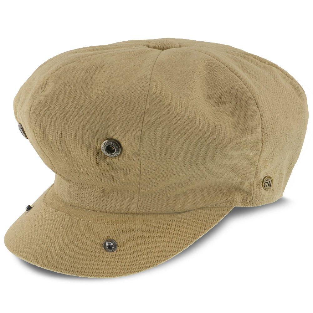 Beckham - Walrus Hats Hellbraune 8-Panel-Ballonmütze aus Baumwolle