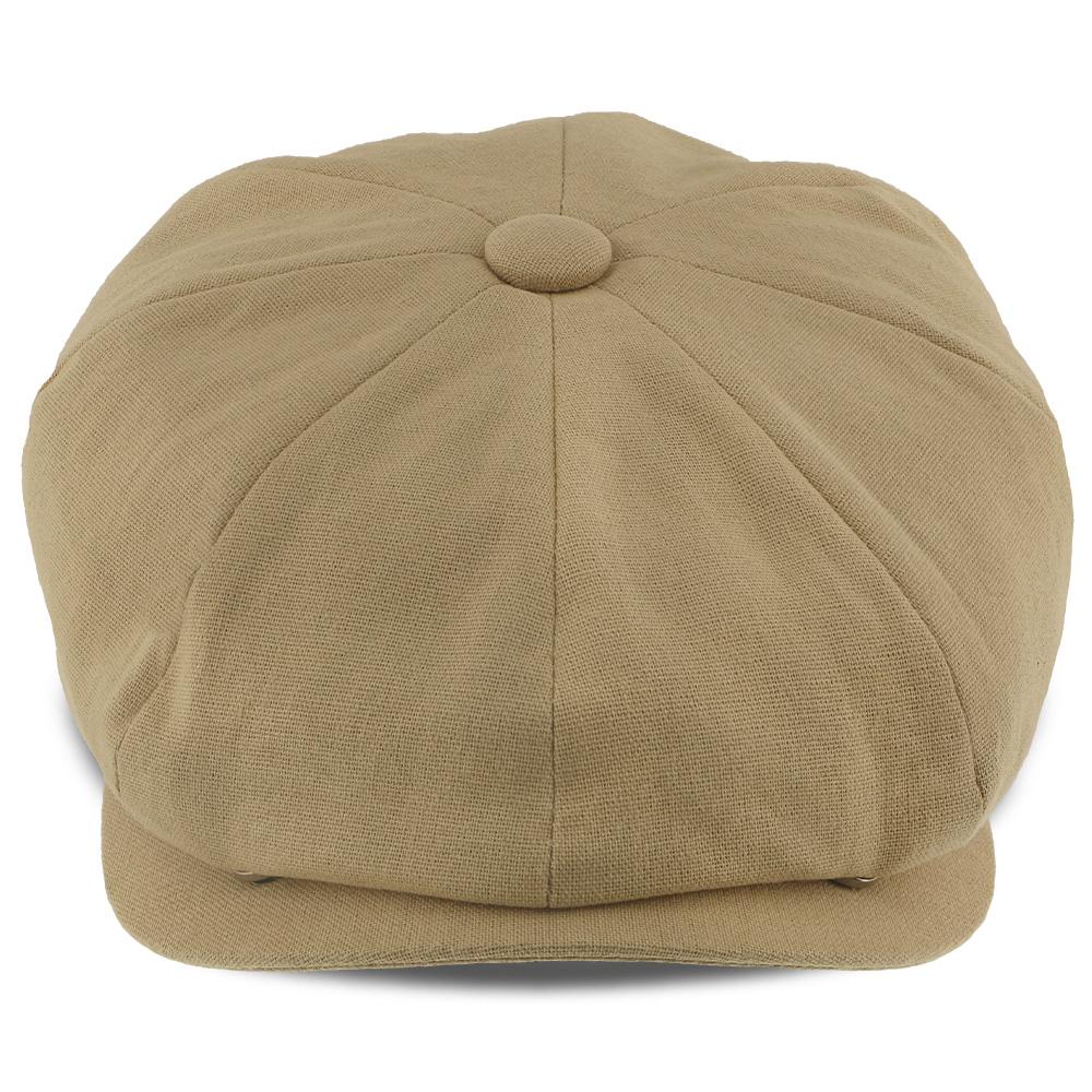 Beckham - Walrus Hats Hellbraune 8-Panel-Ballonmütze aus Baumwolle