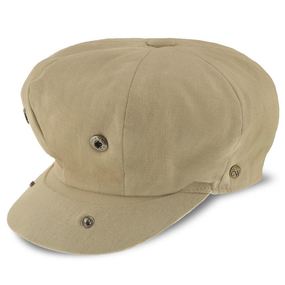 Hampton - Walrus Hats 8-Panel-Ballonmütze aus Leinen in Sand