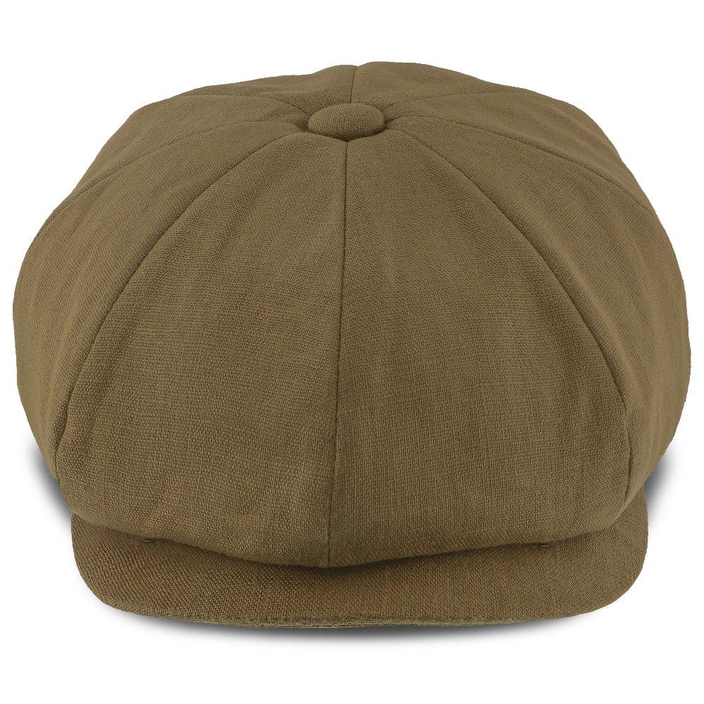 Hampton - Walrus Hats 8-Panel-Ballonmütze aus Leinen in Sand