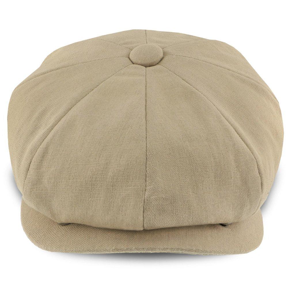 Hampton - Walrus Hats 8-Panel-Ballonmütze aus Leinen in Sand