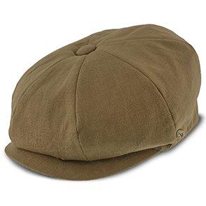 Hampton - Walrus Hats 8-Panel-Ballonmütze aus Leinen in Sand