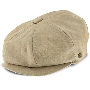 Hampton - Walrus Hats 8-Panel-Ballonmütze aus Leinen in Sand