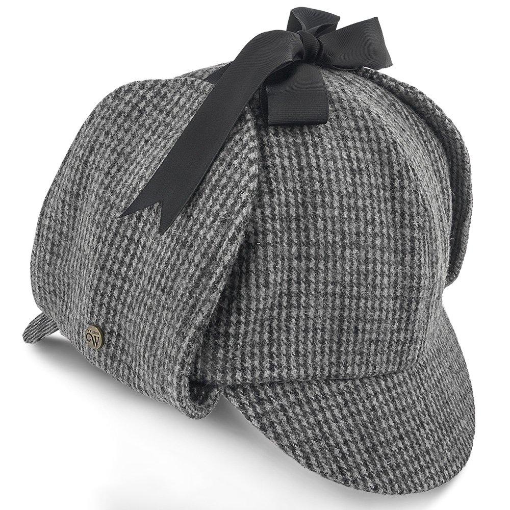 Fox & Hound - Walrus Hats Multi-colored Wool Blend Checkered Sherlock Holmes Deerstalker Hat