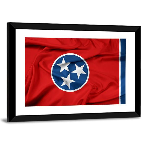 Waving Tennessee Flag Canvas Wall Art-3 Horizontal-Gallery Wrap-25" x 16"-Tiaracle