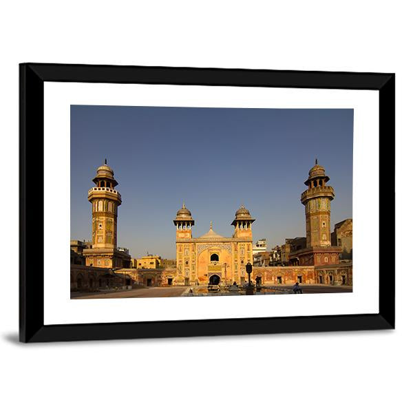 Wazir Khan Mosque In The Old City Center Of Lahore Pakistan Canvas Wall Art-3 Horizontal-Gallery Wrap-25" x 16"-Tiaracle