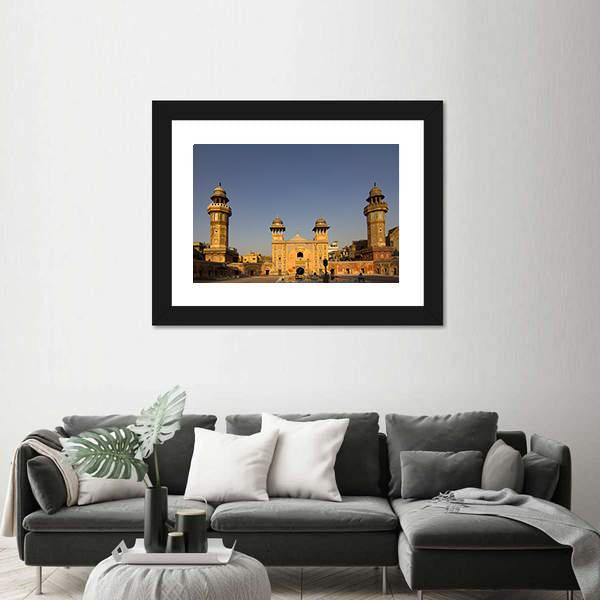 Wazir Khan Mosque In The Old City Center Of Lahore Pakistan Canvas Wall Art-3 Horizontal-Gallery Wrap-25" x 16"-Tiaracle