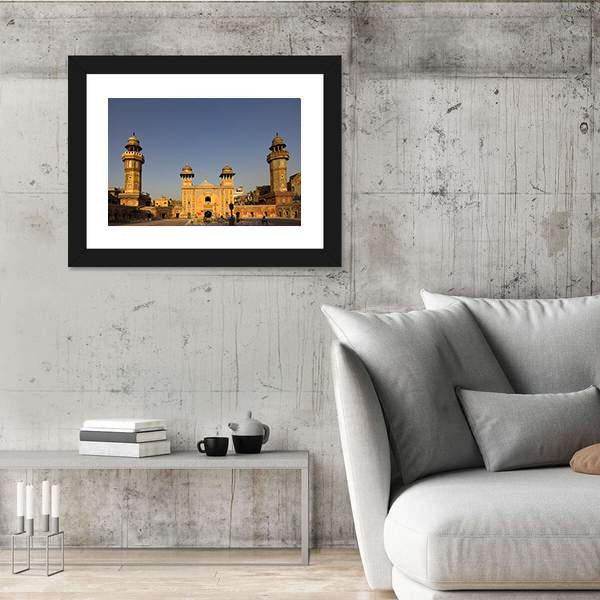 Wazir Khan Mosque In The Old City Center Of Lahore Pakistan Canvas Wall Art-3 Horizontal-Gallery Wrap-25" x 16"-Tiaracle