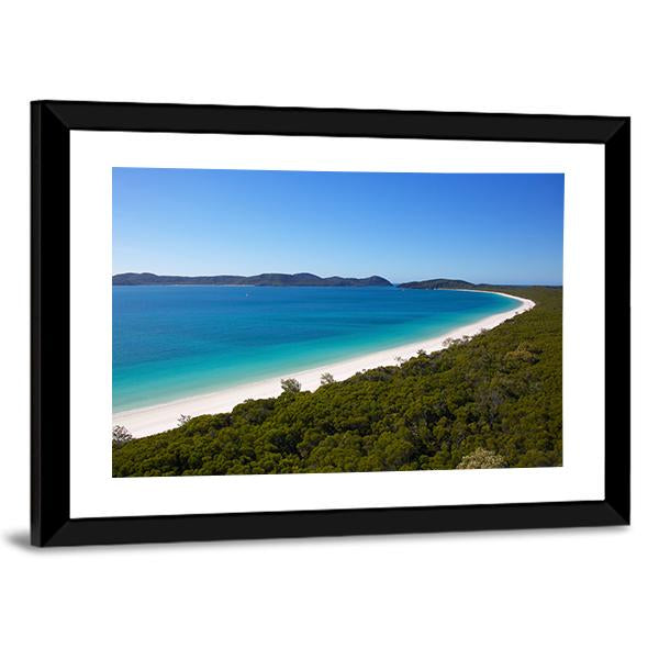 Whitehaven Beach View Canvas Wall Art-3 Horizontal-Gallery Wrap-25" x 16"-Tiaracle