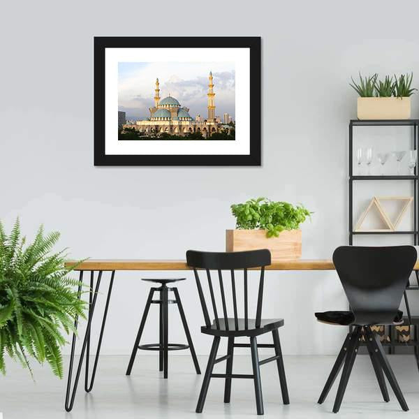 Wilayah Mosque Canvas Wall Art-3 Horizontal-Gallery Wrap-25" x 16"-Tiaracle