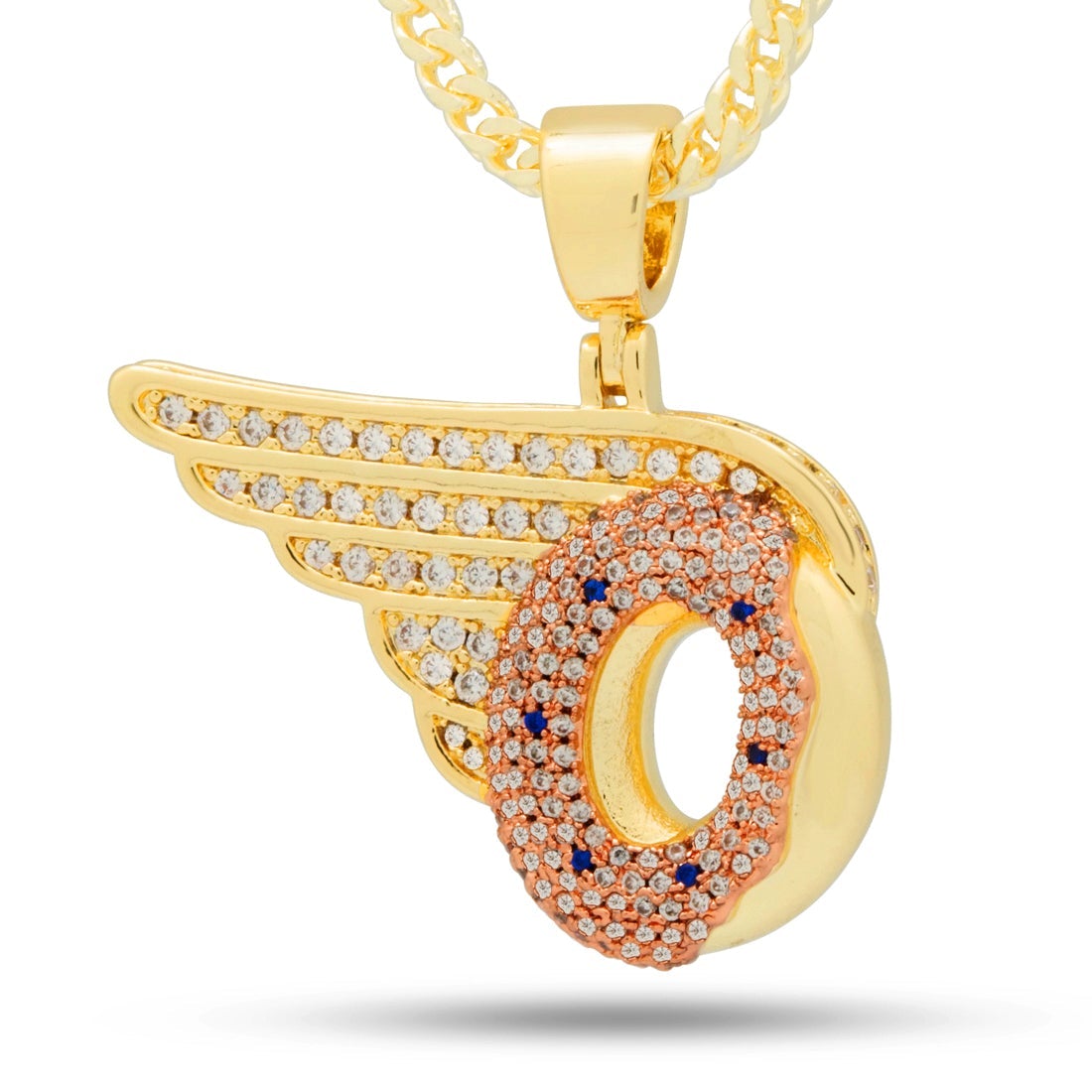 Winged Donut Necklace