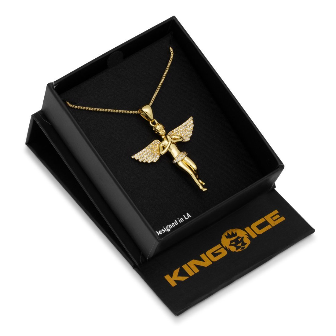 Wings Spread Angel Necklace