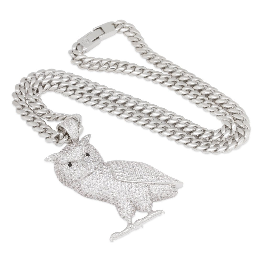 Weise Eule Halskette