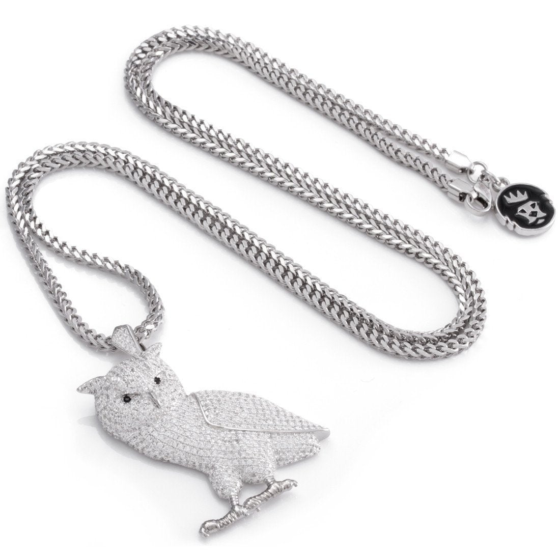 Weise Eule Halskette