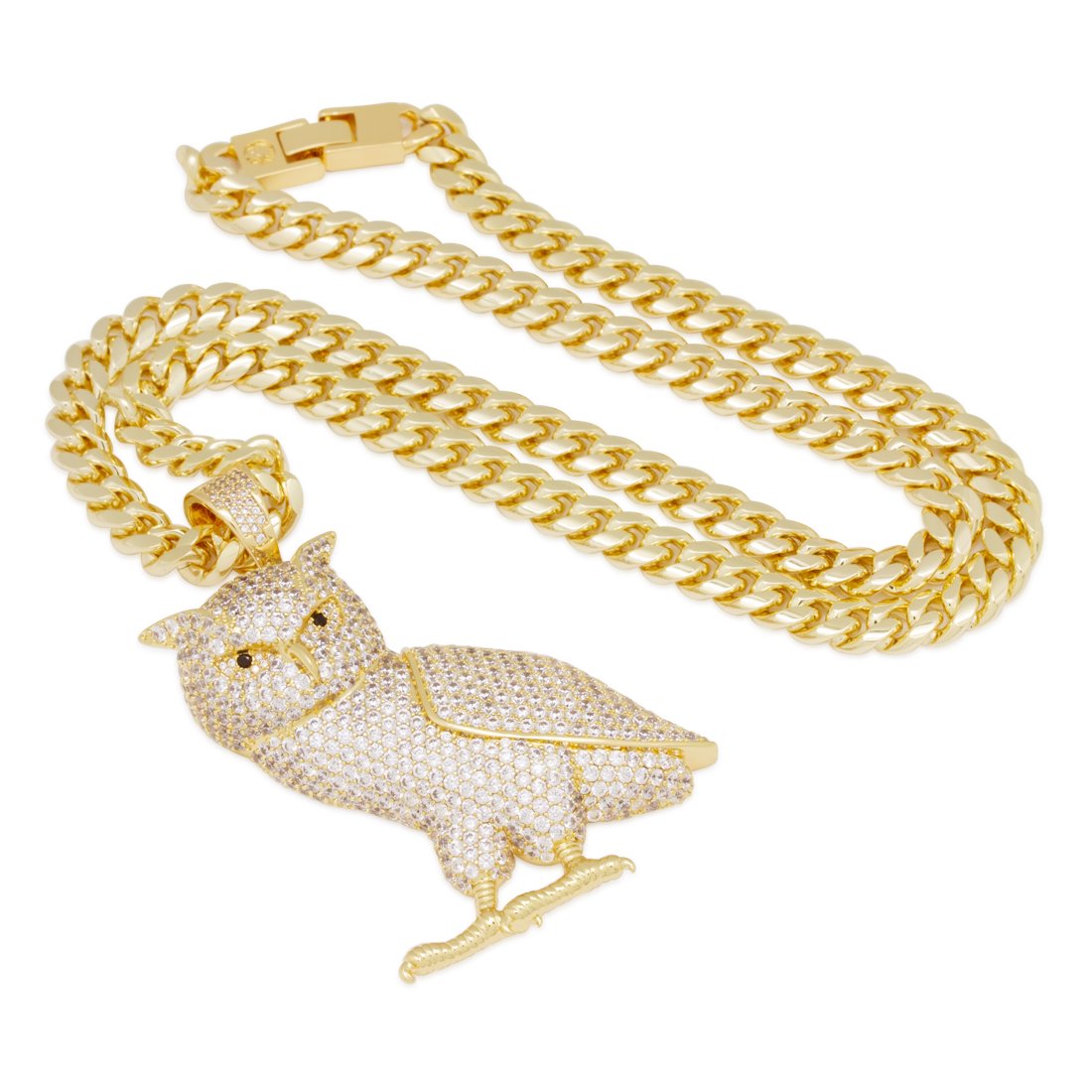 Weise Eule Halskette