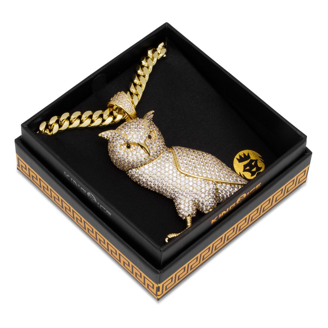 Weise Eule Halskette