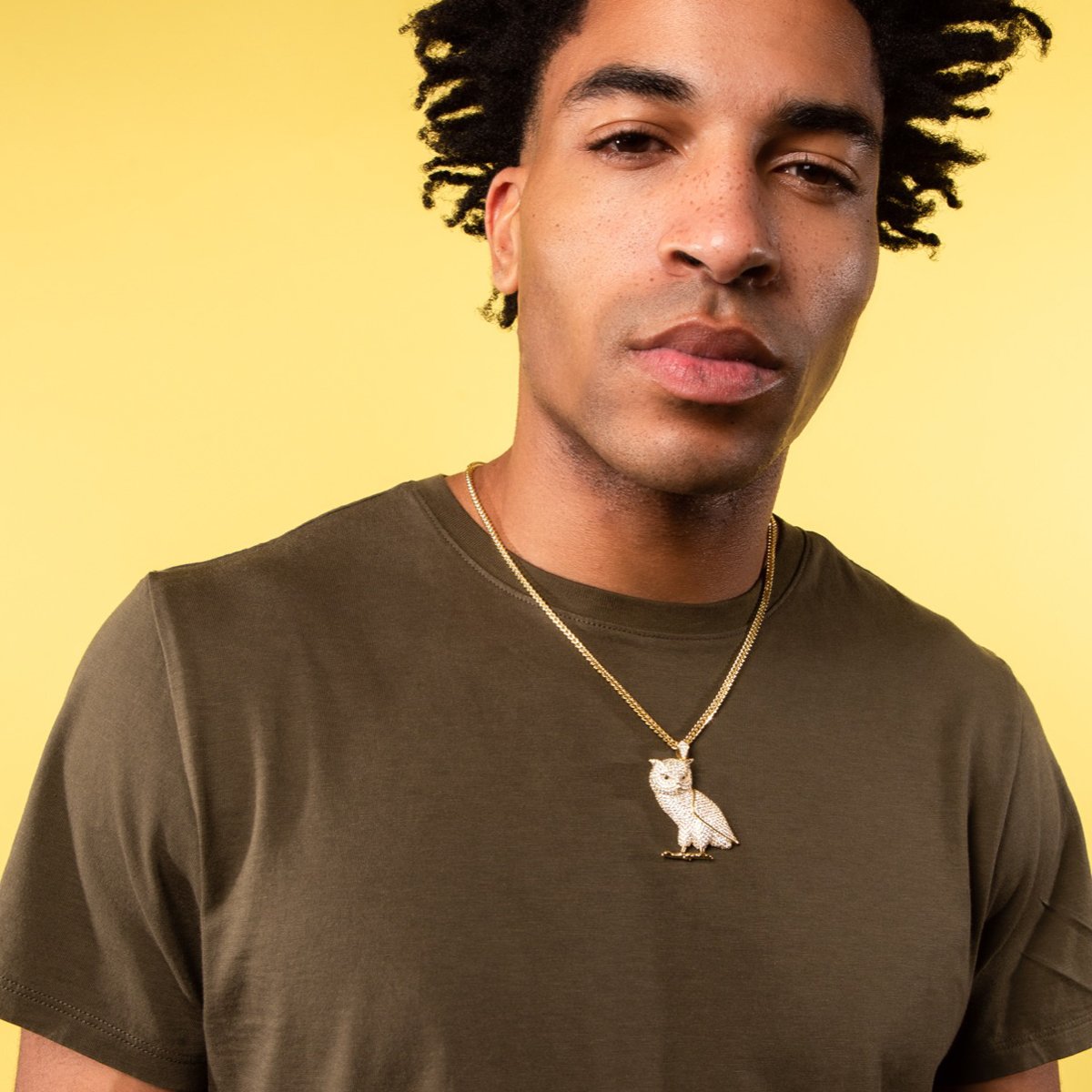 Weise Eule Halskette