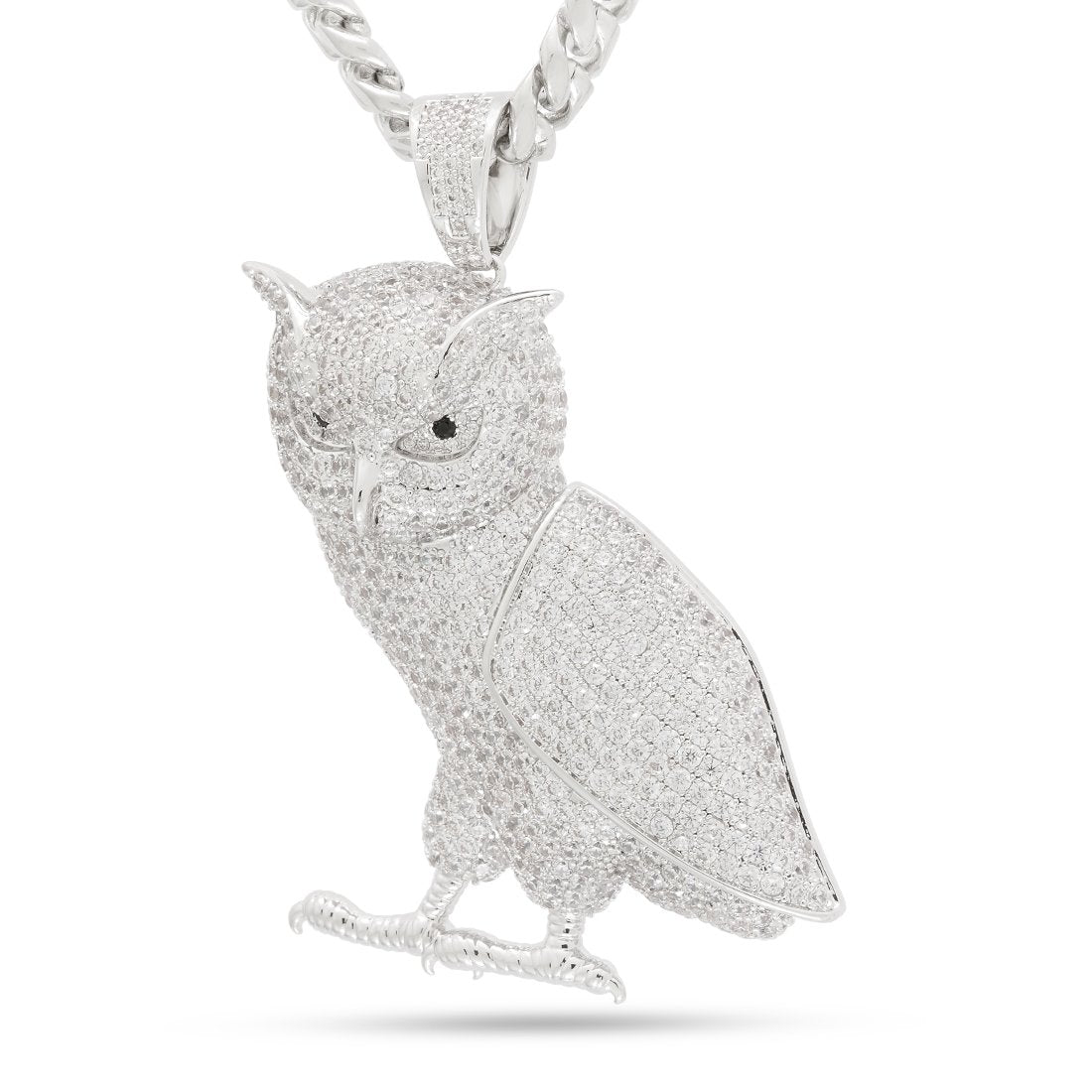 Weise Eule Halskette