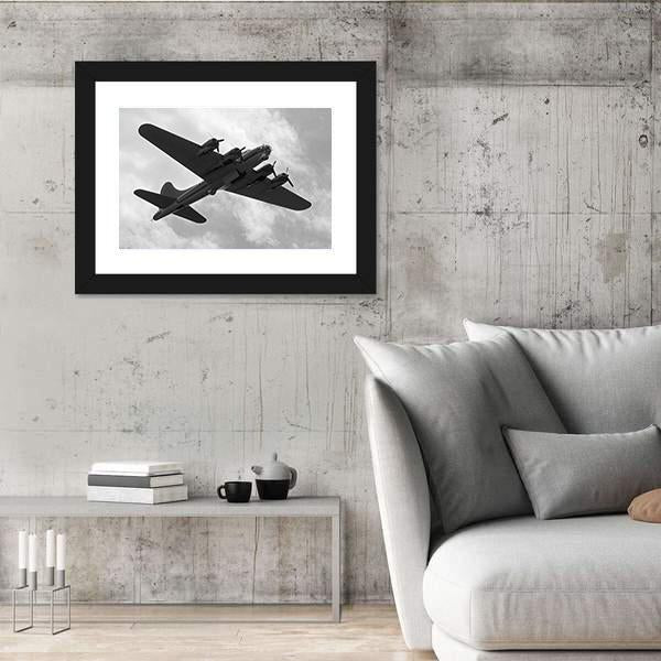 World War II Era Heavy Bomber On A Mission Canvas Wall Art-3 Horizontal-Gallery Wrap-25" x 16"-Tiaracle