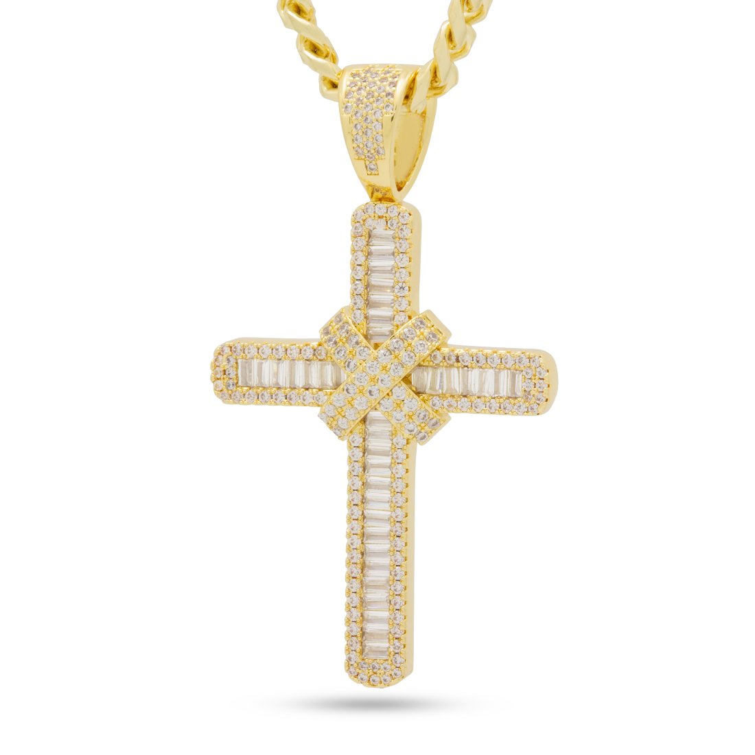 Wrapped Cross Necklace
