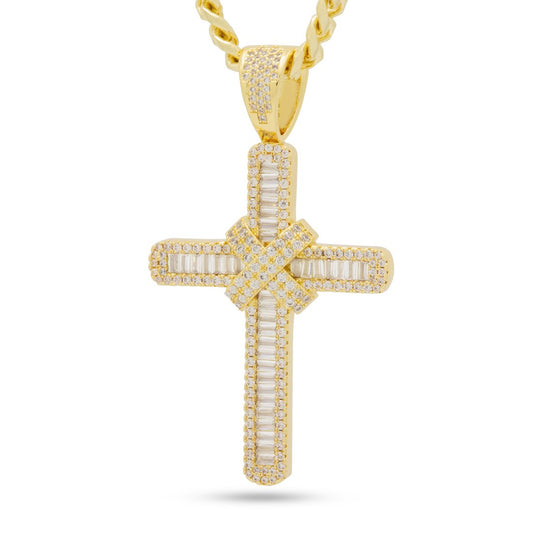 Wrapped Cross Necklace
