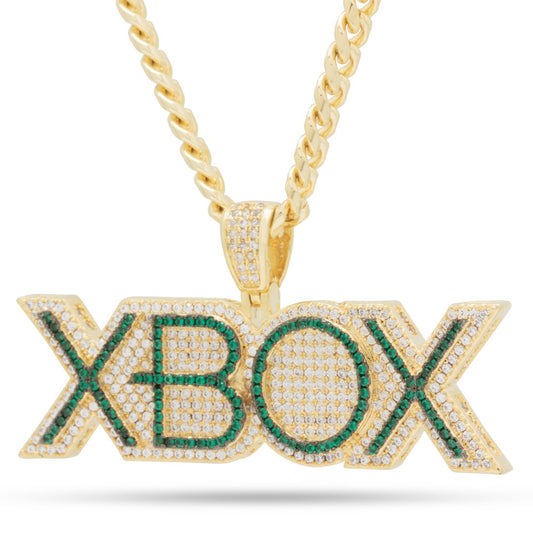 Xbox x King Ice - Emerald Xbox Necklace