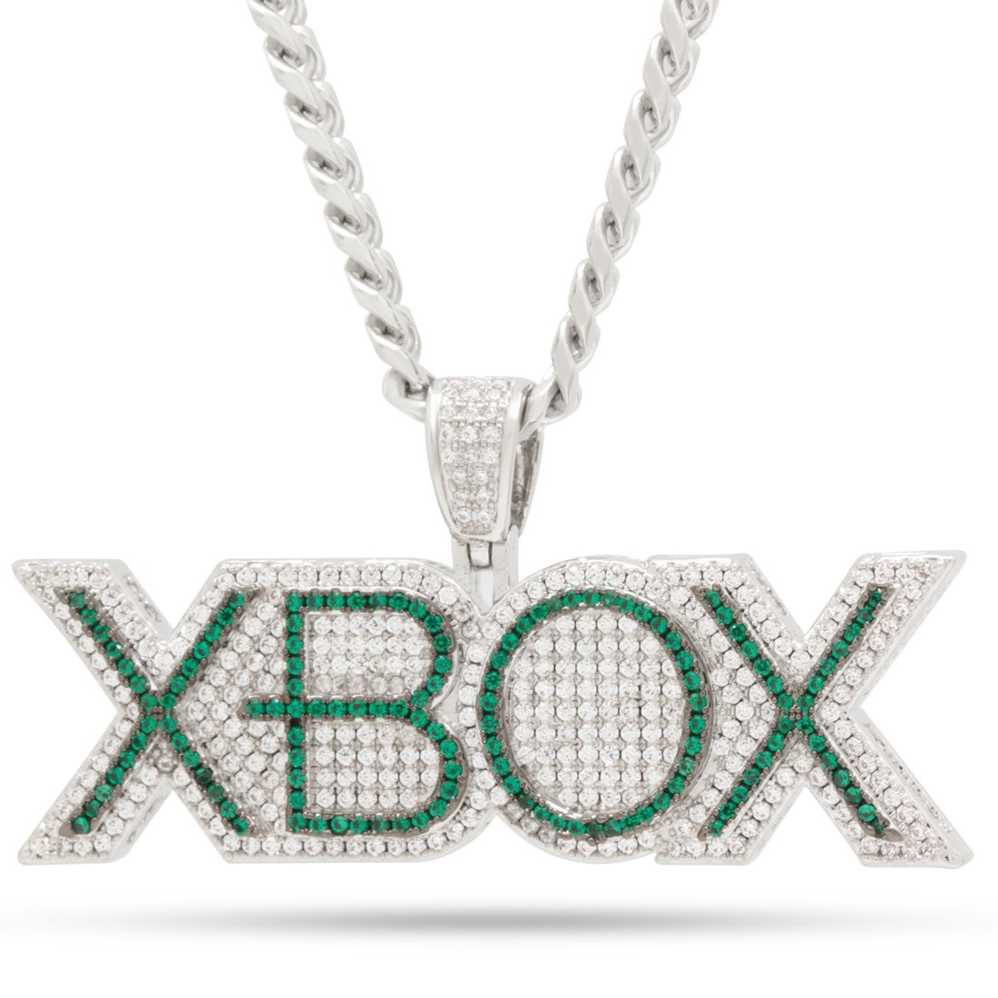 Xbox x King Ice - Emerald Xbox Necklace