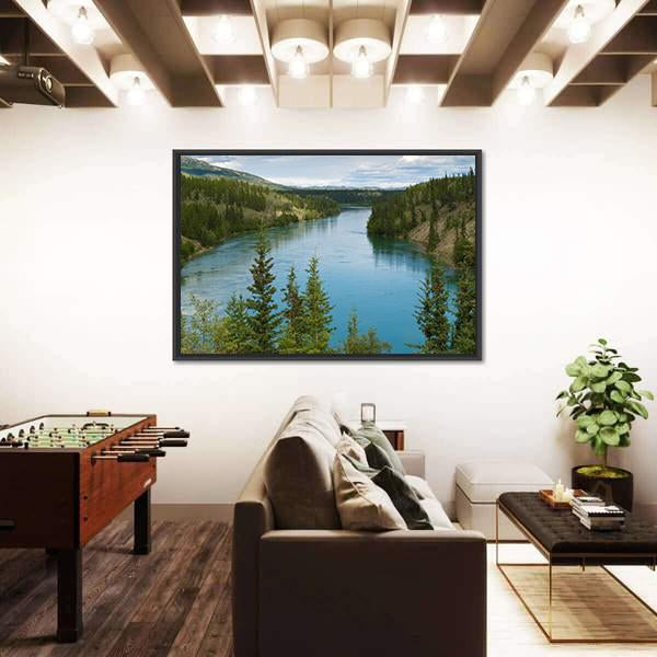 Yukon River Canvas Wall Art-3 Horizontal-Gallery Wrap-25" x 16"-Tiaracle