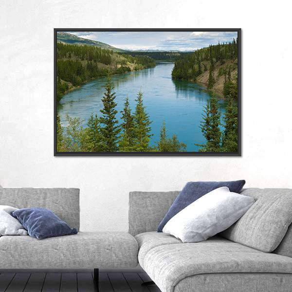 Yukon River Canvas Wall Art-3 Horizontal-Gallery Wrap-25" x 16"-Tiaracle